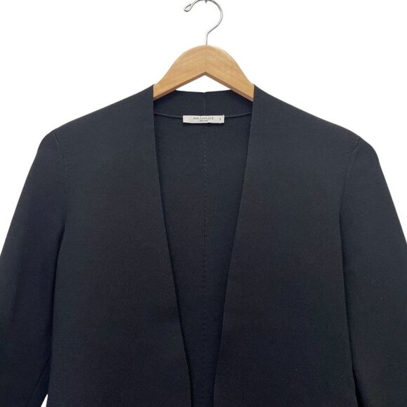 MM Lafleur The Woolf Jardigan Size Small Black Ponte Knit Open Blazer Cardigan - Picture 12 of 16